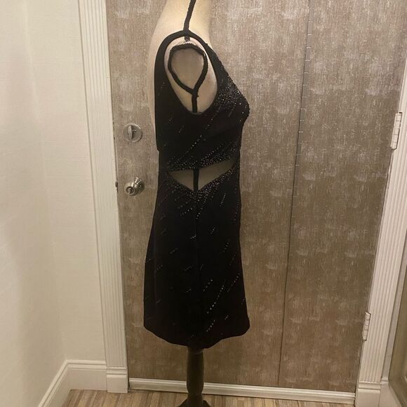 Tadashi embellished open back mini dress, S - Picture 7 of 10